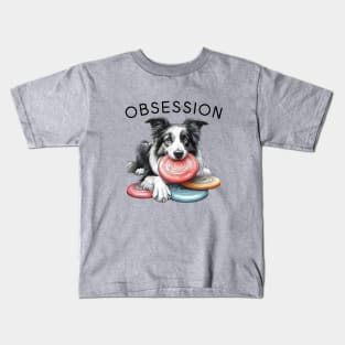 OBSESSION - Border Collie Kids T-Shirt